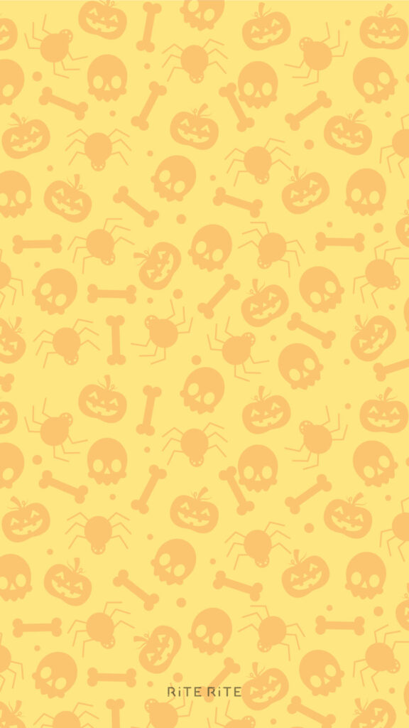 fondo de pantalla halloween amarillo