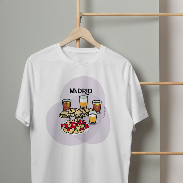 camiseta tapeo por Madrid